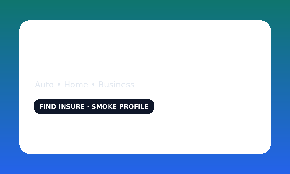 Bay Shield Insurance Advisors — Smoke Test headshot